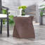 Table d'appoint d'extérieur en béton léger
