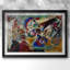 Improvisation (composition abstraite) - Wassily Kandinsky - reproduction encadrée avec passe-partout et verre - 1913-1170587254-1170587255-1170587256