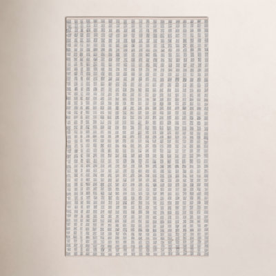 Russo Hand Woven Bamboo Silk Striped Rug