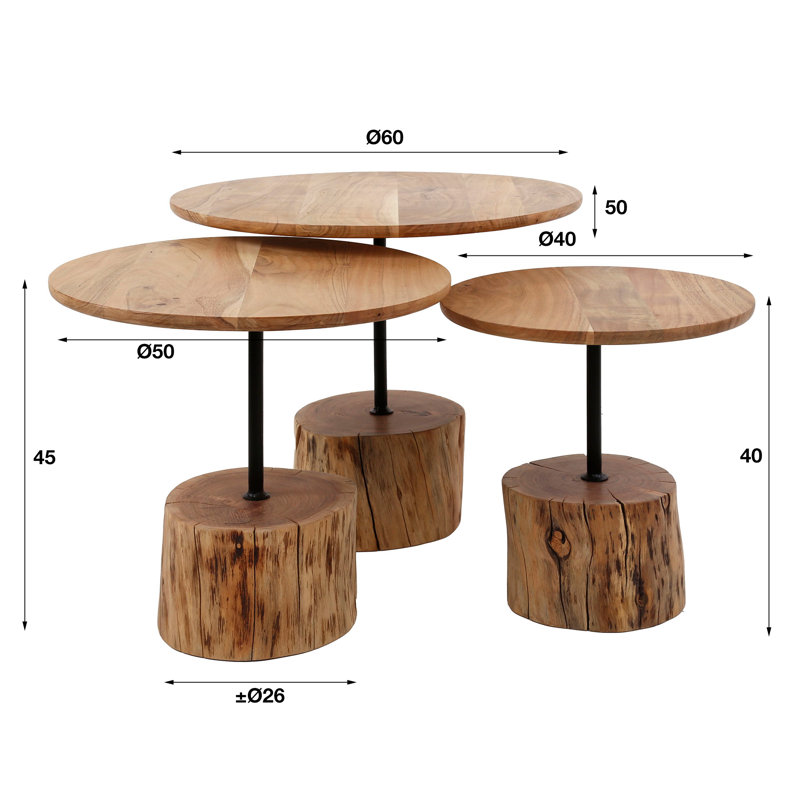 Adelio Solid Wood Coffee Table