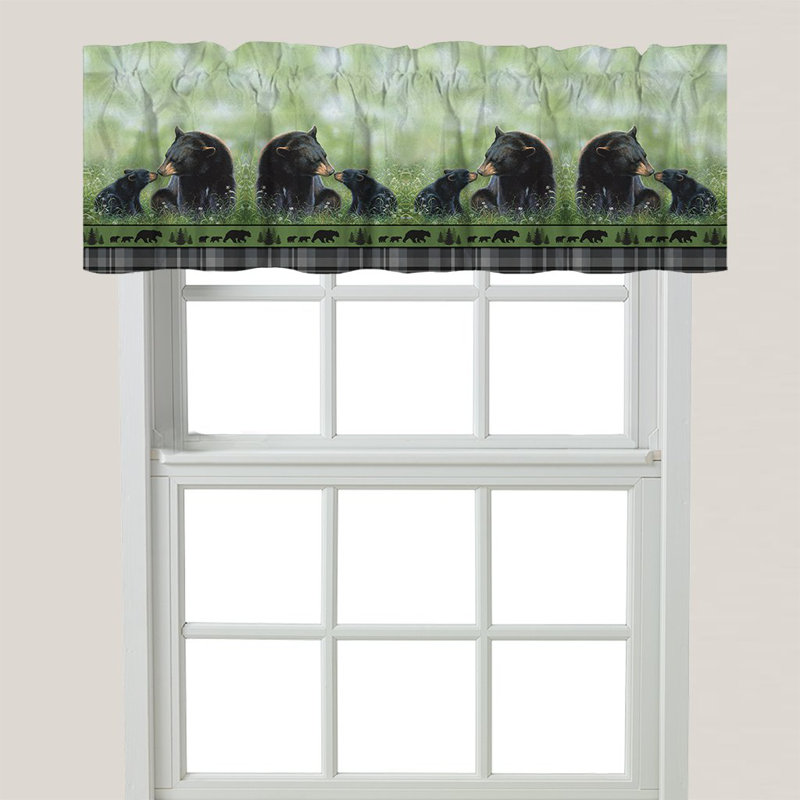 Courson Plaid Tailored Window Valance