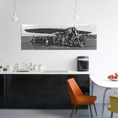 Amelia Earhart Washington DC Airfield by Panoramic Images - Wrapped Canvas Panoramic Gallery-Wrapped Canvas Giclée