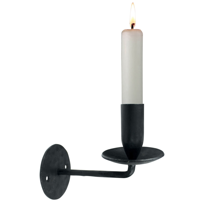 4.5'' H Metal Wall Wall Sconce, Black