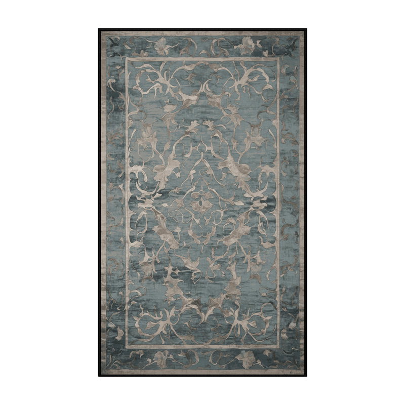 Machine Washable Gray Area Rug