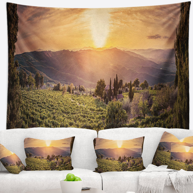 Polyester Tapestry, 50" H x 60" W