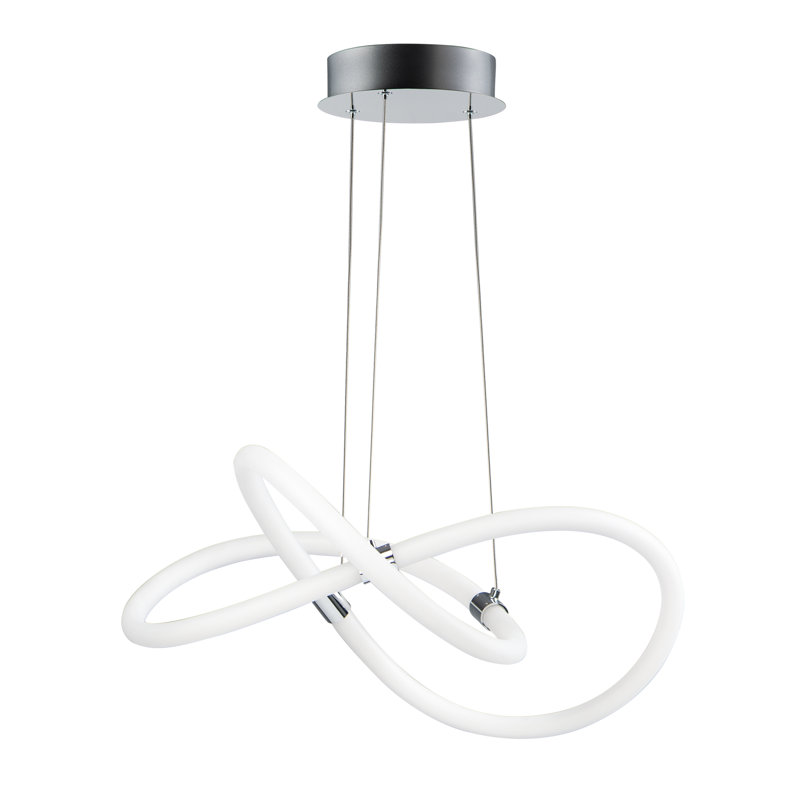 Luminaire suspendu géométrique unique à 1 lumière à DEL Rogge