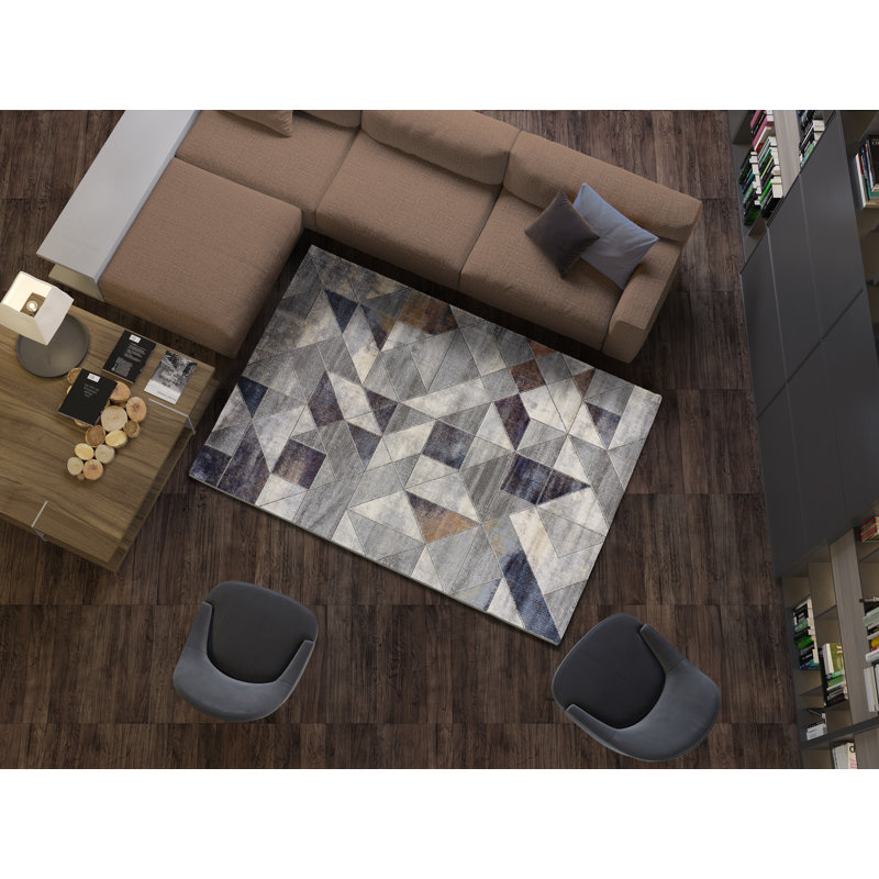 Hanrietta Geometric Area Rug, Rectangle 160 x 230cm