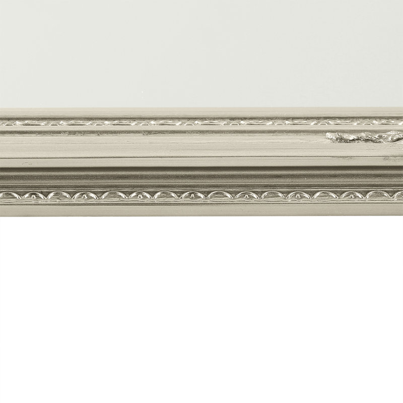 Madeleine Carved Classic Accent Mirror, 74cm W x 163cm W, Silver