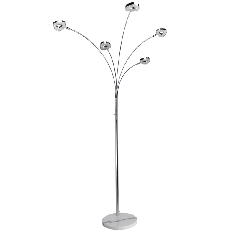 Cossie 68.9 " Polished Tree Floor Lamp Set