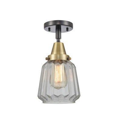 Vinny - Brushed Brass - Semi-Flush Mount