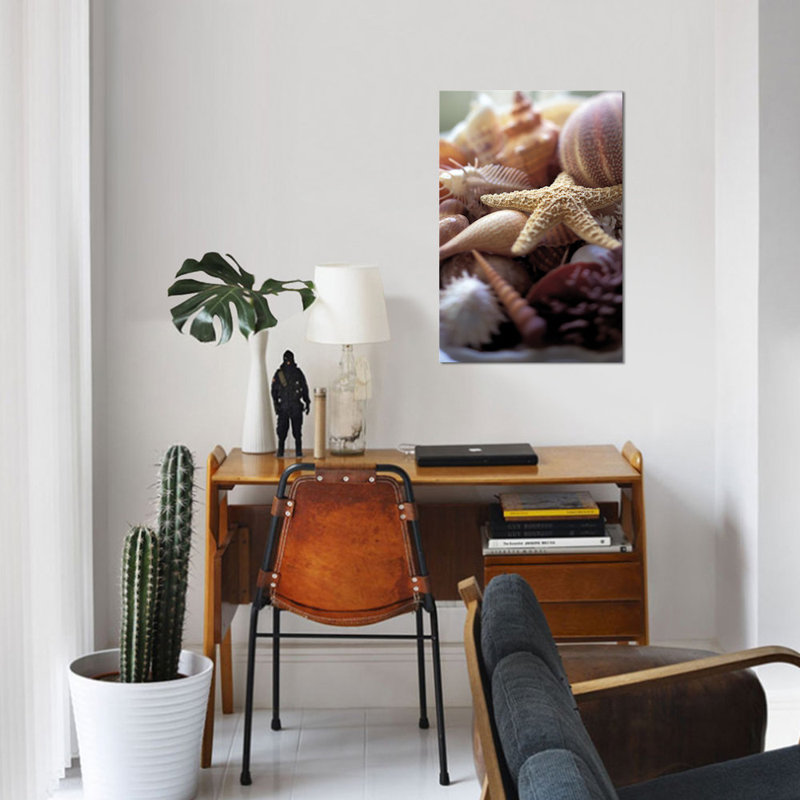 «Lone Starfish», reproduction de photo sur toile, H 12 po x l 8 po x P 0,75 po, Pas de tapis, Toile tendue