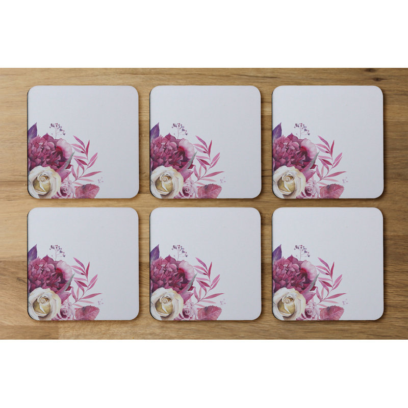 Square 6 Piece Coaster Set