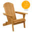 Chaise Adirondack pliante en bois massif