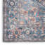 Tapis en polyester lavable à la machine Medallion en bleu clair / orange / gris-93874540