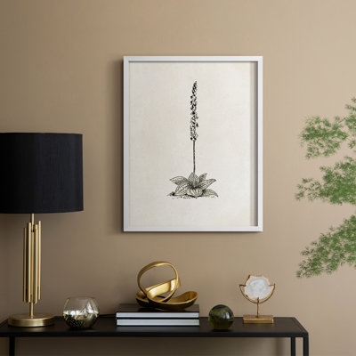 Reproduction florale vintage encadrée Cccxx - bois massif