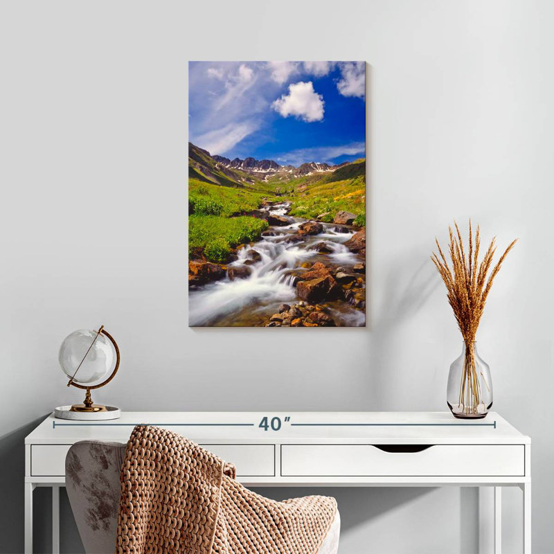 Alvord Alpine Meadow Stream, 24" H x 16" W