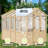 6.7'W x 9.6'D x 7.7’H Wooden Greenhouse,Cedar Wood and Polycarbonate Walk-In Outdoor Greenhouse 
