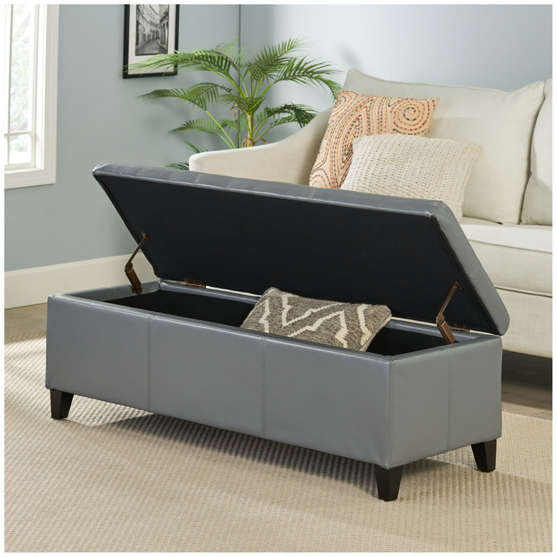 GLOUSTER STORAGE OTTOMAN V2, Gray