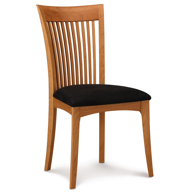 Sarah 5 - Piece Dining Set, Natural Cherry, Coffee Leather
