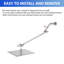 Extension de bras de douche 4 pouces à angle réglable en acier inoxydable-123802038