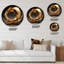 Horloge murale abstraite en spirale-93382554