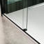 Porte de douche de dérivation en verre trempé 5/16 po - Noir mat coulissant, fonction de fuite, quincaillerie en acier inoxydable, matériaux à double finition 6074-117060960