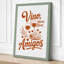 Vino, Olivas, Amigos Typography - Wrapped Canvas-1411169995-1411169999