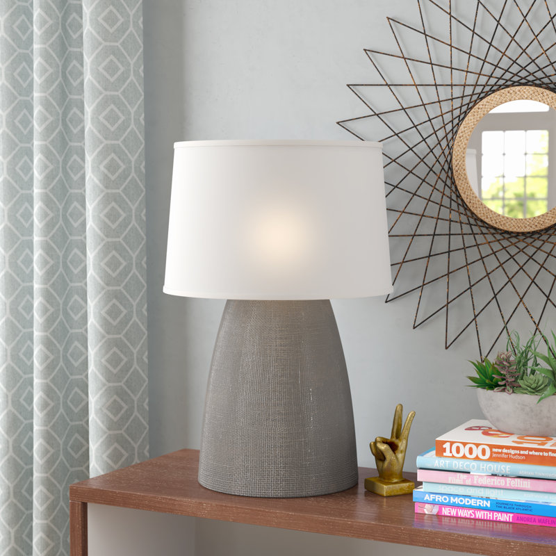 Park Slope Ceramic Table Lamp, Gray