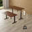 Hand Crank Standing Desk with 55" Tabletop - Black Base-884528178-884528182