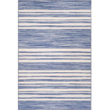 Ilae Coastal Striped Washable Rug