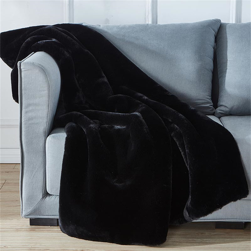 Dorriel Hand Woven Throw Blanket, Black