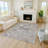 Machine Washable Indoor/Outdoor Kaczor ACN2225 Floral Rug-162386889