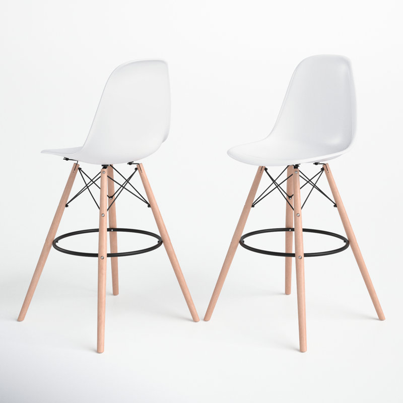 Tabouret de bar 27,6 po Azanae, blanc