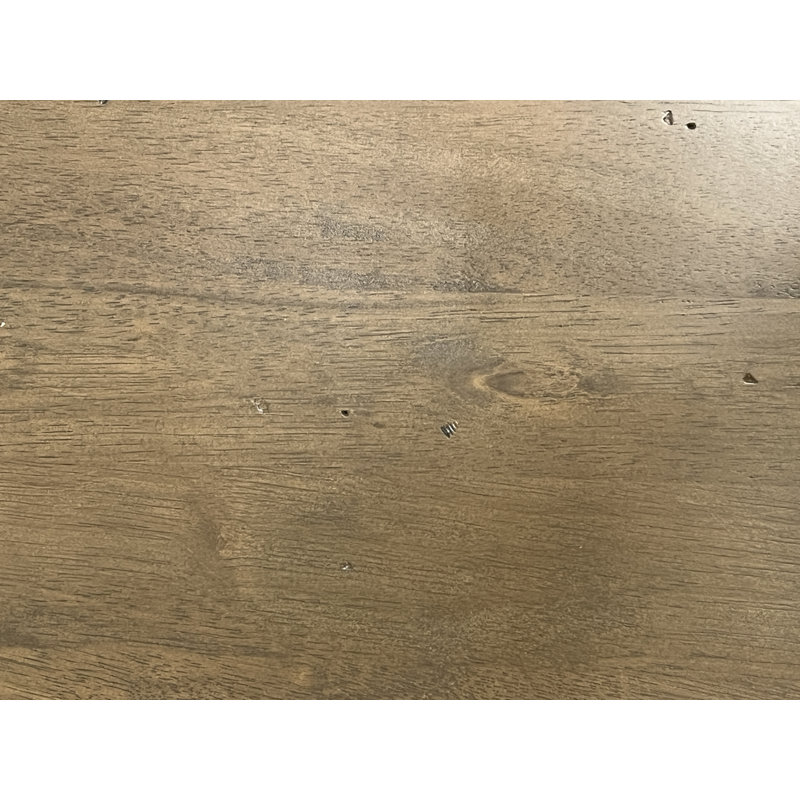 Comari 7 - Piece Rectangle Extendable Solid Wood Dining Set, Gray, Black