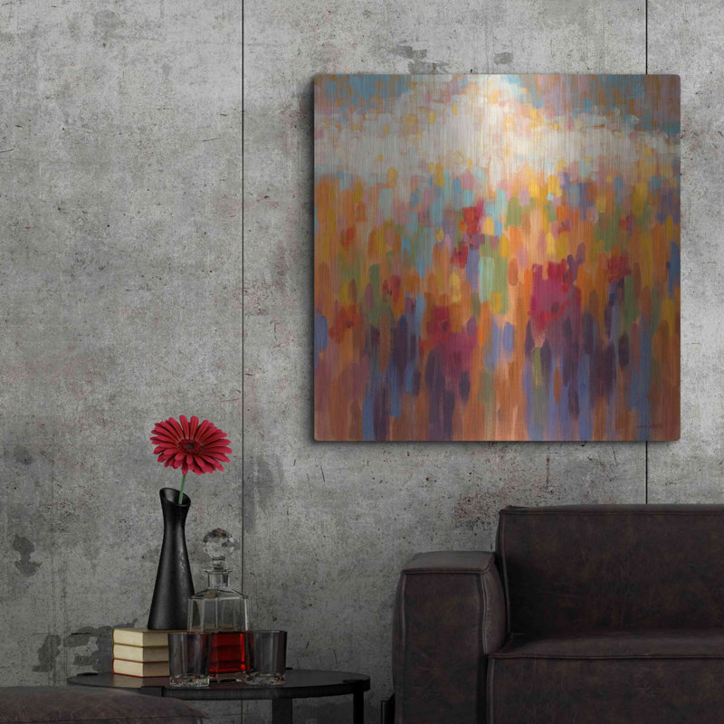 «Poppy Mosaic» par Claire Hardy, H 36 po x l 36 po