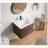 Soft Close Drawer Floating Bathroom Vanity  with Numbered Panels