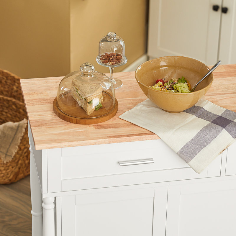 Lazlo Wood Kitchen Island