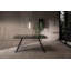 Pontoosuc Extendable Glass Top Metal Base Dining Table