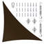 Toile d'ombrage triangulaire Amgo Customize - 200 g / m², blocage UV 95% avec quincaillerie-107426997-107426948