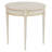 Linea Round End Table in Champagne Mist-1306807635