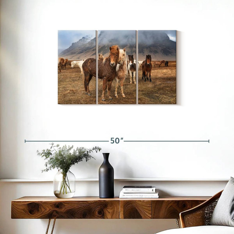Brampt, chevaux incroyables de l'Islande, H 20 po x l 33 po