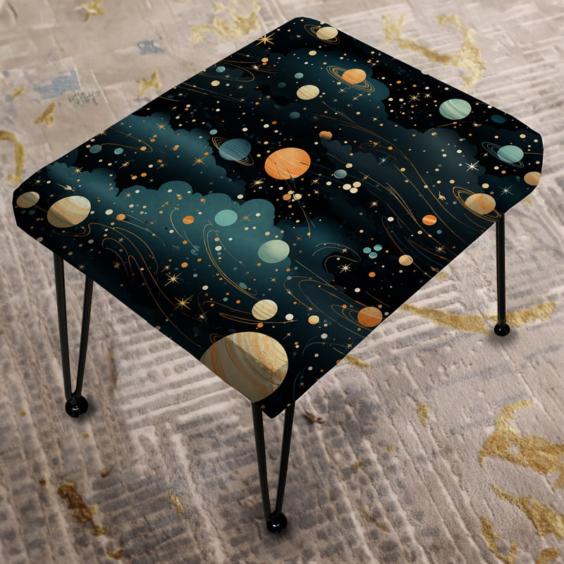 Motif céleste de constellations pour adolescents - Repose-pieds rectangulaire géométrique