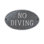 Plaque ovale standard No Diving