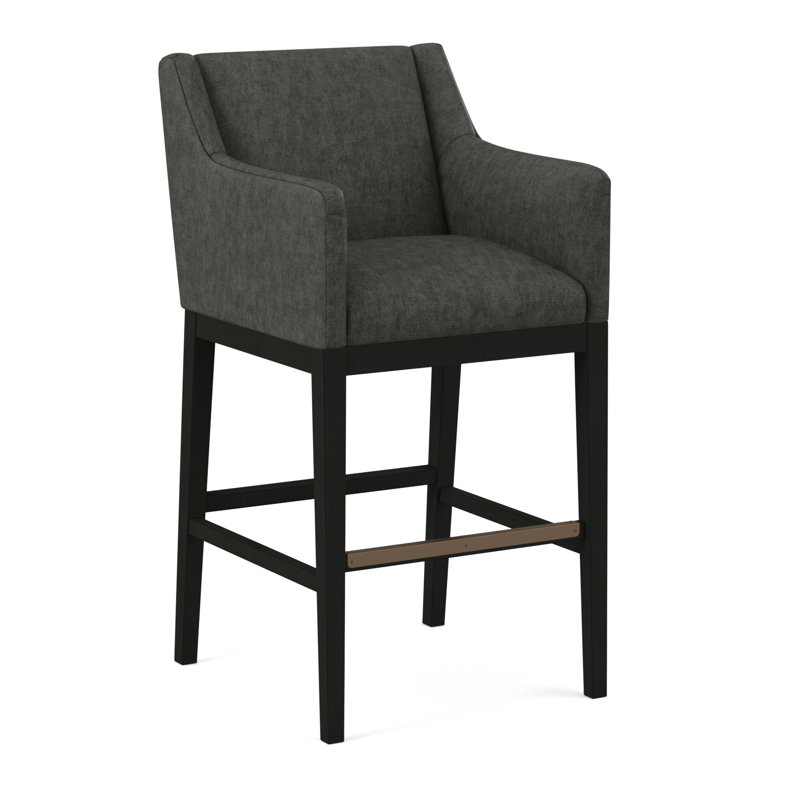 Upholstered Stool, 61626-87, Black