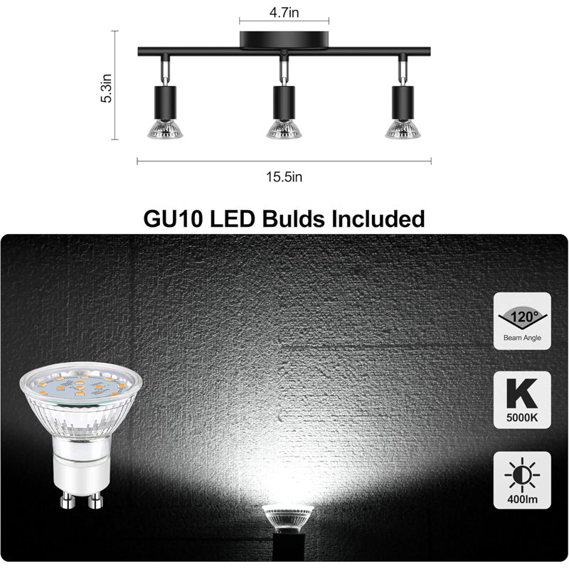 3-Light Track Light Kit