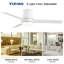 48" Lowe Profile Ceiling Fan with Light-510509335-509271609