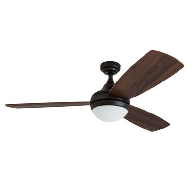 Bruening 52'' Ceiling Fan with Light Kit