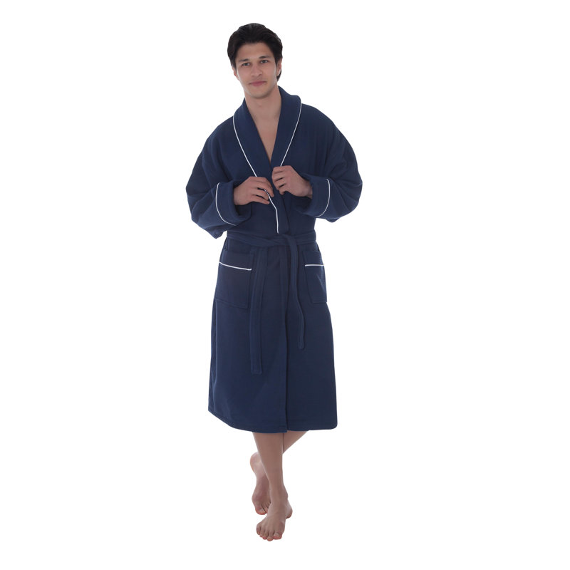 Peignoir majestueux 100% coton unisexe majestueux Majesty, TG, Bleu marine