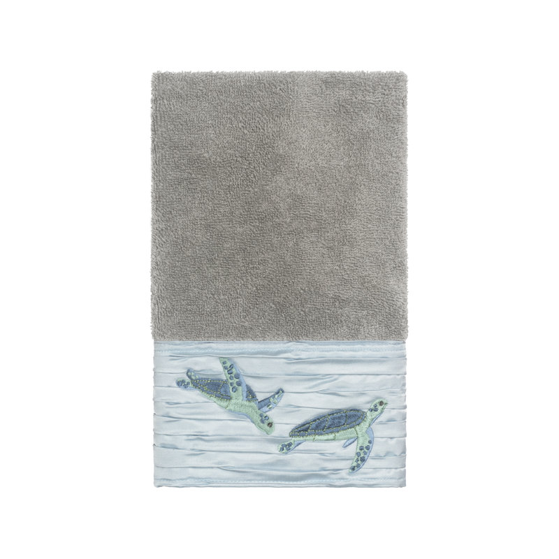 Débarbouillette en coton Mia, Gris foncé