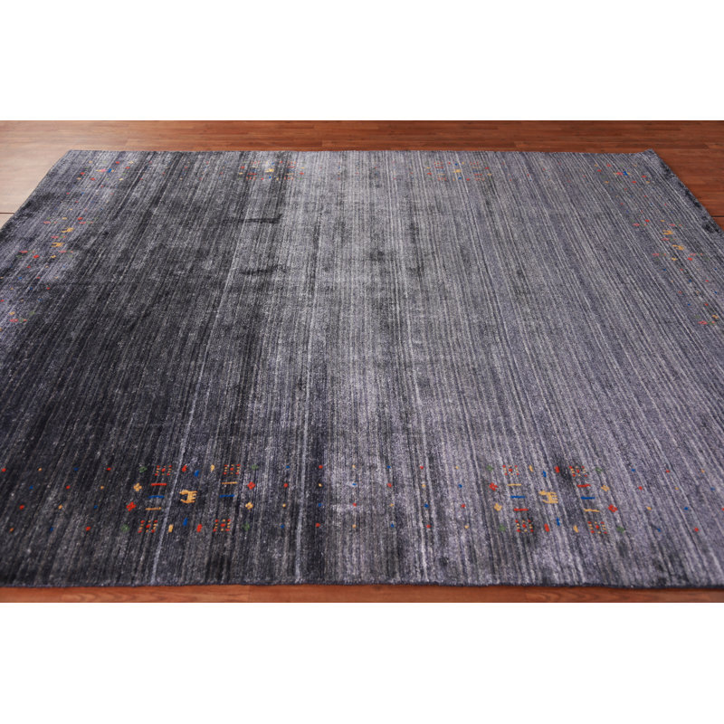 Striped Gabbeh Indian Area Rug